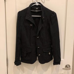 H&M Cotton/Jean Black Jacket